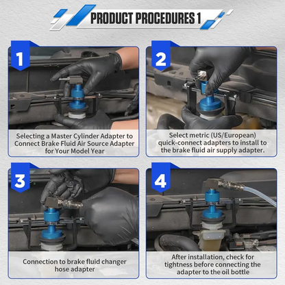 🎉 2026 Sale — Over 14,200 Sold!🔧 Universal Brake Cylinder Adapter for Brake Fluid Bleeding ✨