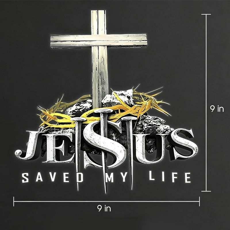 Waterproof Christian Cross Car Vinyl Sticker