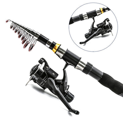 📢📢40% OFF !! ⏰Fish Anywhere Instantly! No-Hassle Telescopic Rod Kit