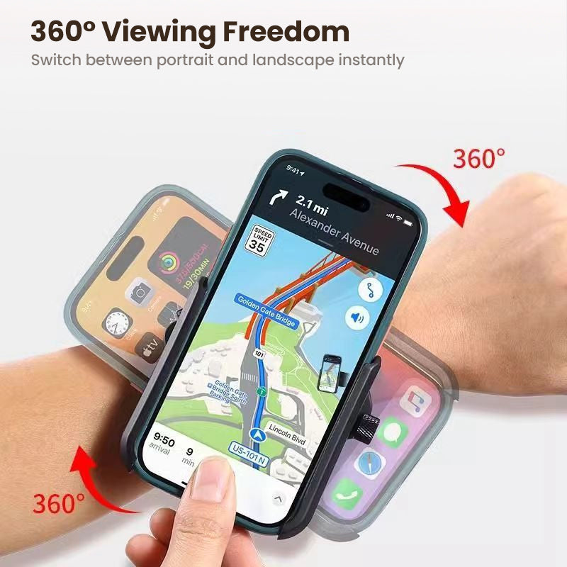 📢📢40% OFF !! ⏰360° Rotatable Wristband & Armband Phone Holder💪📱