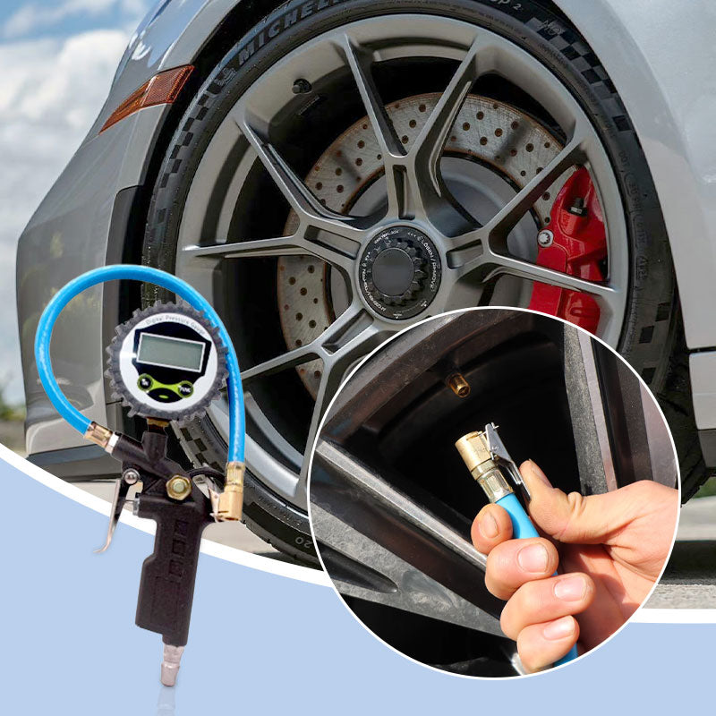 📢📢40% OFF !! ⏰Digital Tire Pressure Gauge with Inflator