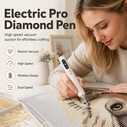 📢📢40% OFF !! ⏰Rechargeable Electric Diamond Pen