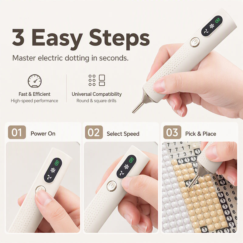 📢📢40% OFF !! ⏰Rechargeable Electric Diamond Pen