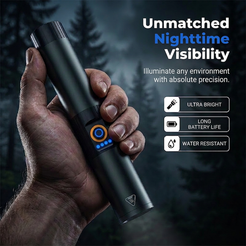 📢📢40% OFF !! ⏰Ultra-Bright Tactical Flashlight with Zoom Function