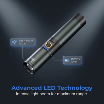 📢📢40% OFF !! ⏰Ultra-Bright Tactical Flashlight with Zoom Function