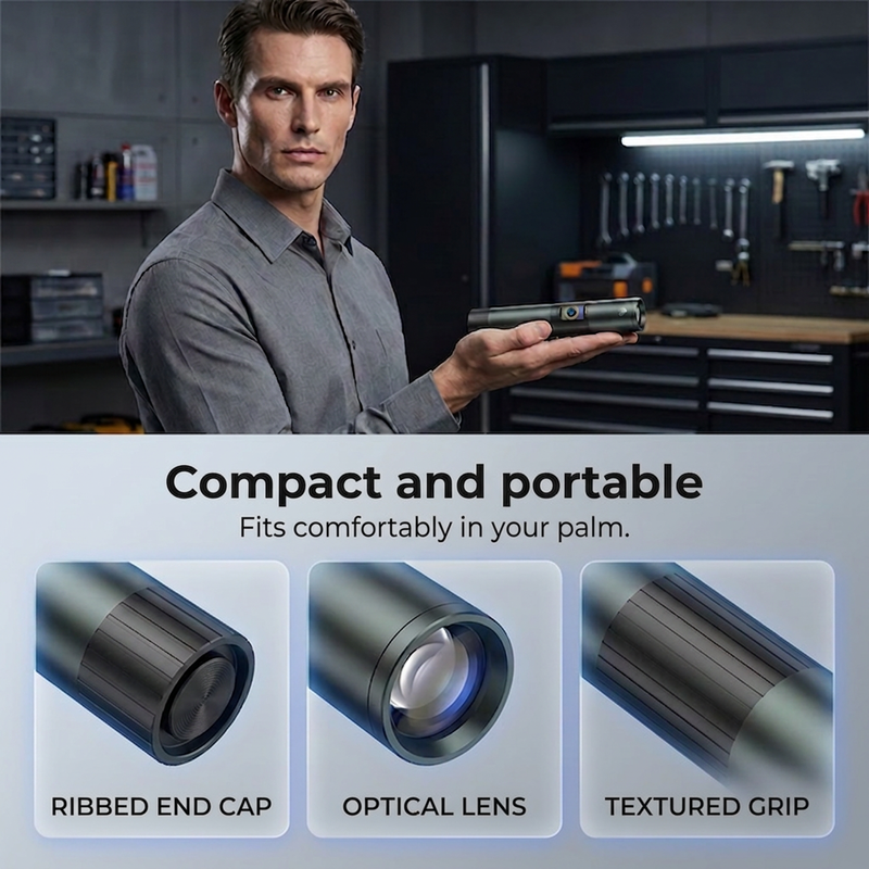 📢📢40% OFF !! ⏰Ultra-Bright Tactical Flashlight with Zoom Function