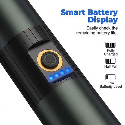 📢📢40% OFF !! ⏰Ultra-Bright Tactical Flashlight with Zoom Function
