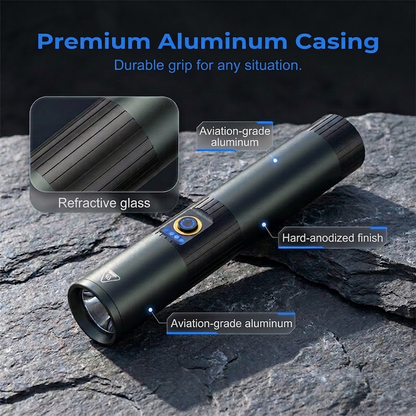 📢📢40% OFF !! ⏰Ultra-Bright Tactical Flashlight with Zoom Function