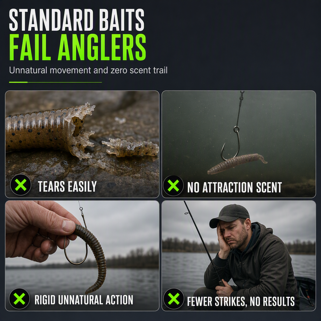 ⏳Time-Limited Special⏰Simulation Earthworm Soft Fishing Lures – Scented, Lifelike, Durable 🌊