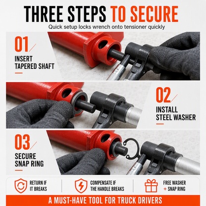 📢📢40% OFF !! ⏰Truck Rope Tightener Ratchet Wrench with 360 Degree Rotation Special Steel Labor Saving Multifunctional Pry Bar Tool