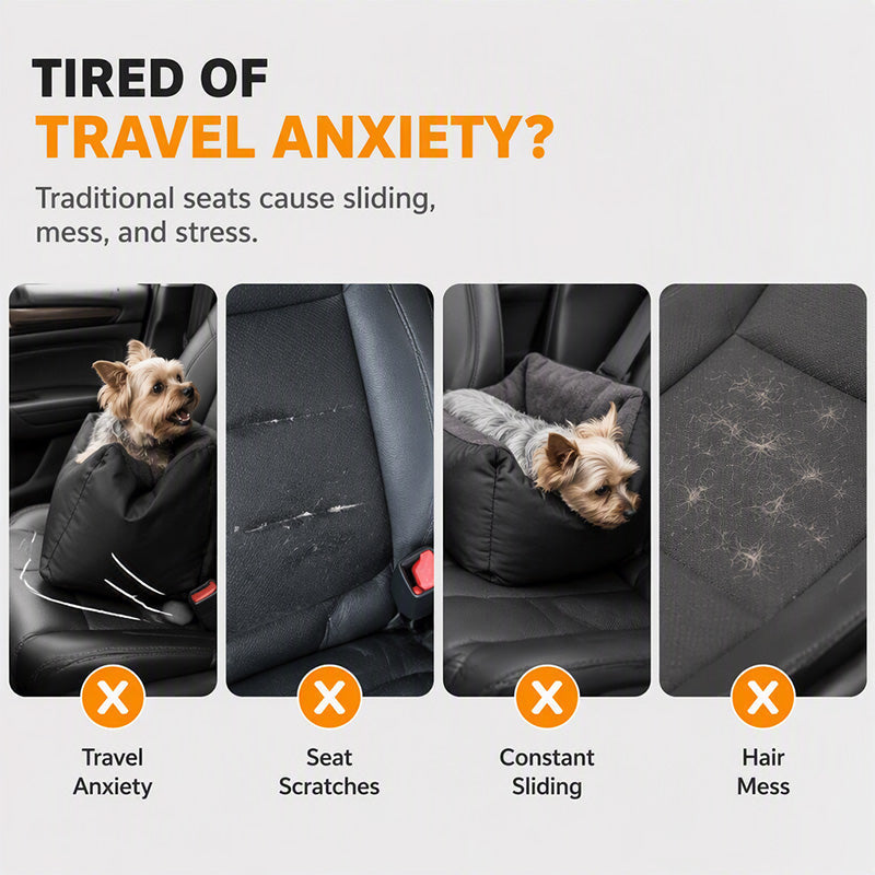 Half-Enclosed Car Pet Booster Seat
