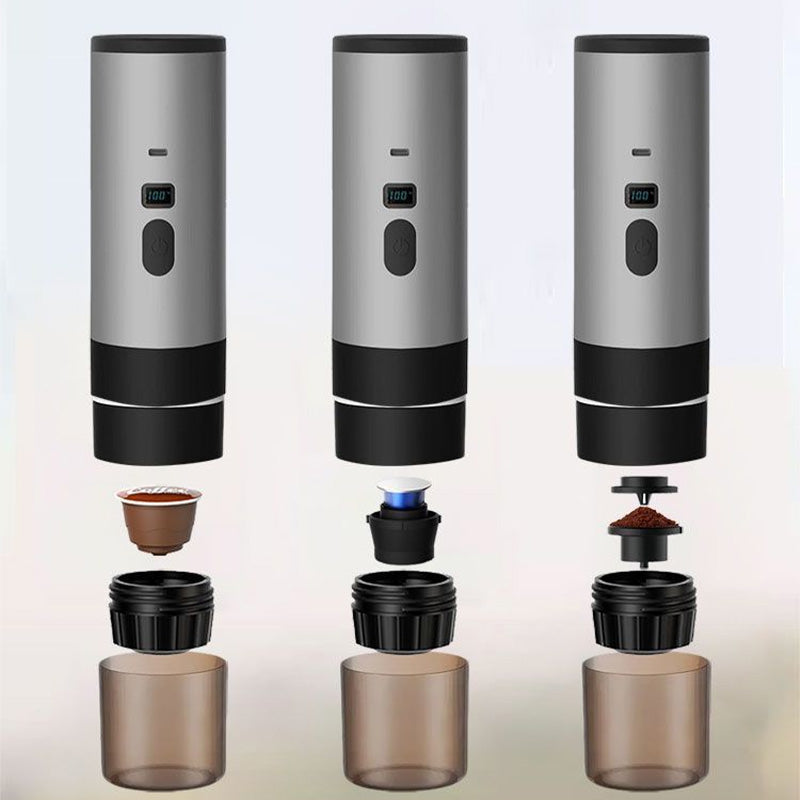 📢📢50% OFF !! ⏰ Portable Espresso Maker – digital display, Type-C rechargeable, 90ml tank & 120ml cup. Enjoy fresh hot coffee anywhere! 🛡️💪