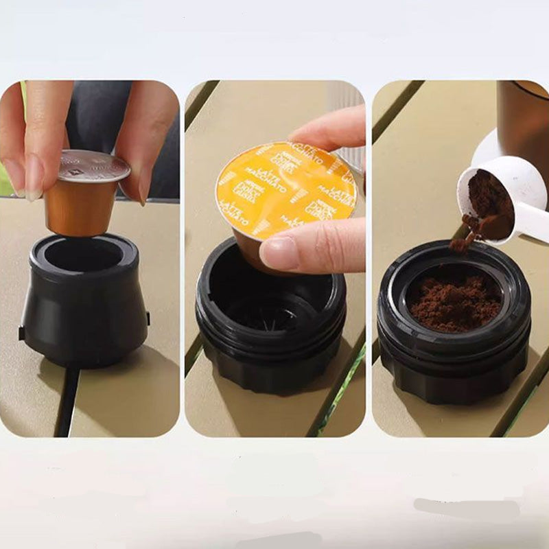 📢📢50% OFF !! ⏰ Portable Espresso Maker – digital display, Type-C rechargeable, 90ml tank & 120ml cup. Enjoy fresh hot coffee anywhere! 🛡️💪