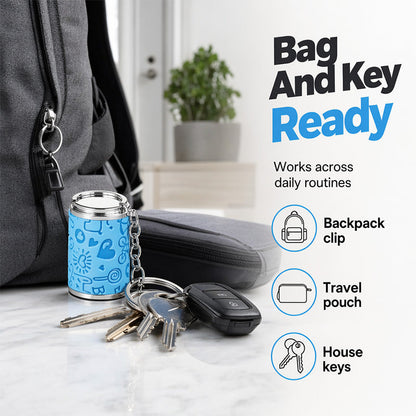 📢📢40% OFF !! ⏰Portable Coin Holder Keychain Storage