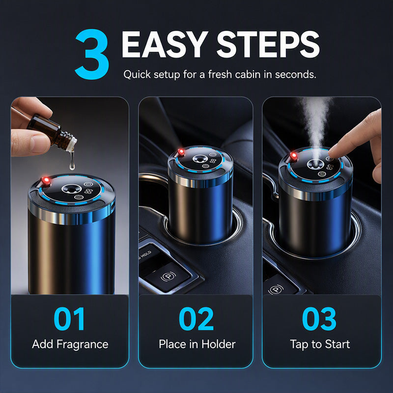 📢📢50% OFF !! ⏰Smart Car Aromatherapy Diffuser