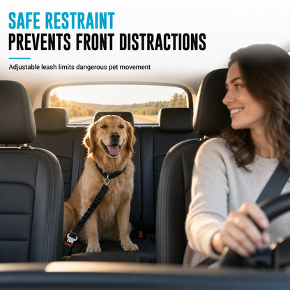 📢📢40% OFF !! ⏰Elastic Nylon Dog Car Safety Harness