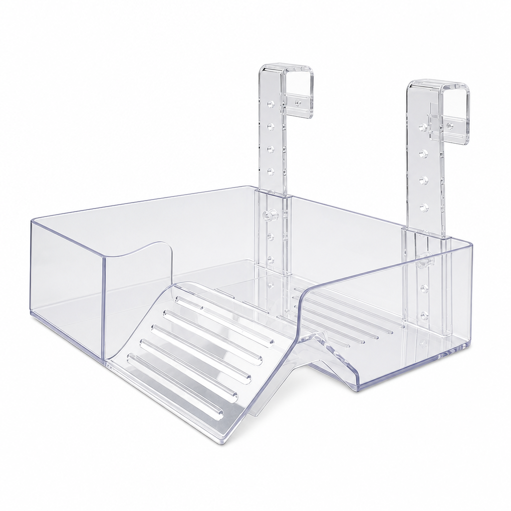 Adjustable Hanging Acrylic Turtle Basking Platform for High Water Level Tanks