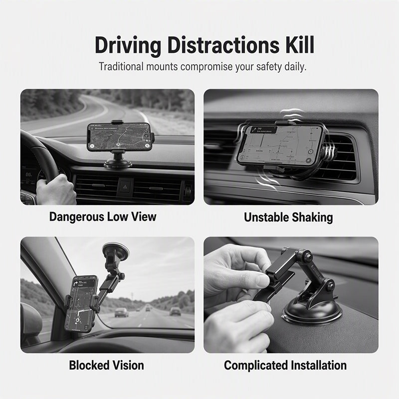 📢📢40% OFF !! ⏰Universal Sun Visor Car Phone Holder