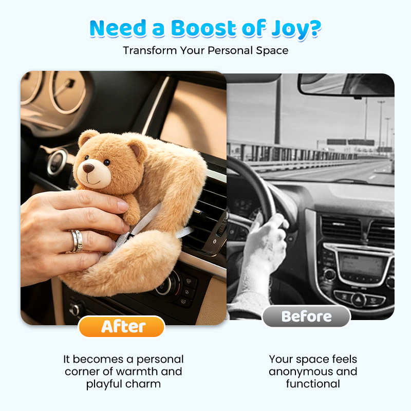 🎅Christmas Hot Sale🎁Plush Doll Safety Seat Car Air Vent Clip
