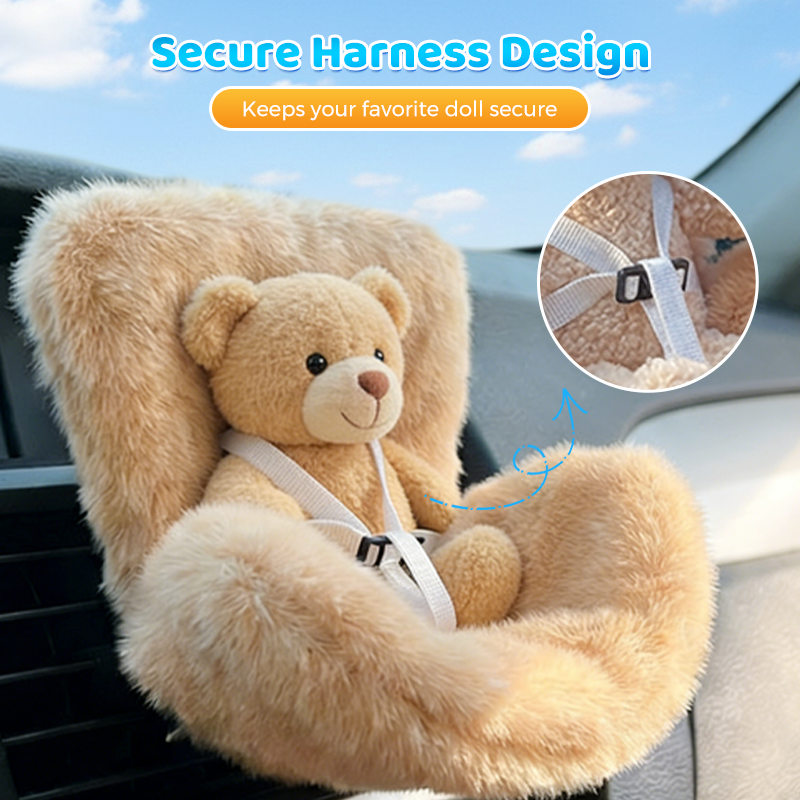 🎅Christmas Hot Sale🎁Plush Doll Safety Seat Car Air Vent Clip
