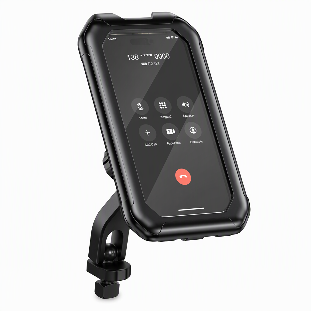 📢📢50% OFF !! ⏰Waterproof Motorcycle and Bicycle Phone Holder with Touch Screen and 360 Degree Rotation