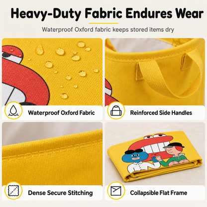 📢📢50% OFF !! ⏰Cute Cartoon Folding Car Trunk Organizer Bin Large Capacity Collapsible Storage Basket for Sundries