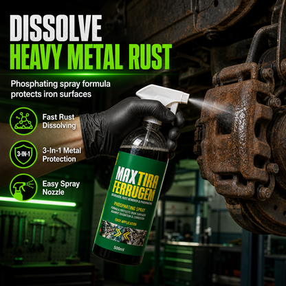 ✨3 in 1 Rust Remover and Phosphating Agent for Metal Parts 500ml with Spray Nozzle to Remove Grease and Rust and Form a Rustproof Protective Film