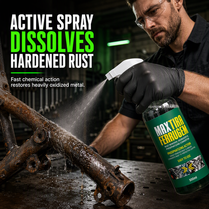 ✨3 in 1 Rust Remover and Phosphating Agent for Metal Parts 500ml with Spray Nozzle to Remove Grease and Rust and Form a Rustproof Protective Film