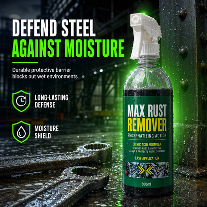 ✨3 in 1 Rust Remover and Phosphating Agent for Metal Parts 500ml with Spray Nozzle to Remove Grease and Rust and Form a Rustproof Protective Film