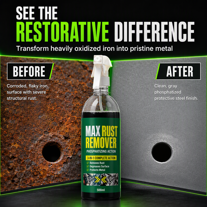 ✨3 in 1 Rust Remover and Phosphating Agent for Metal Parts 500ml with Spray Nozzle to Remove Grease and Rust and Form a Rustproof Protective Film