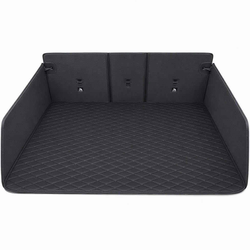 Universal PVC Leather Car Trunk Mat Cargo Liner for Sedans and SUVs Easy to Clean 100x70cm