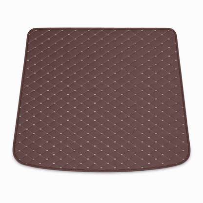Universal PVC Leather Car Trunk Mat Cargo Liner for Sedans and SUVs Easy to Clean 100x70cm