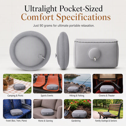 🛋️Portable Inflatable Concert Cushion – Lightweight, Waterproof Outdoor Seat Pad