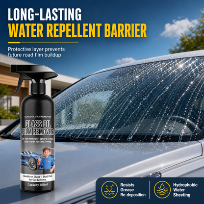 🚗 50% OFF! 💧 Windshield Oil-Film Remover Spray – Degreases & clears glare ✨