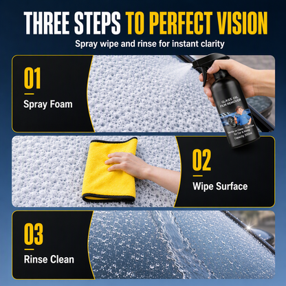 🚗 50% OFF! 💧 Windshield Oil-Film Remover Spray – Degreases & clears glare ✨