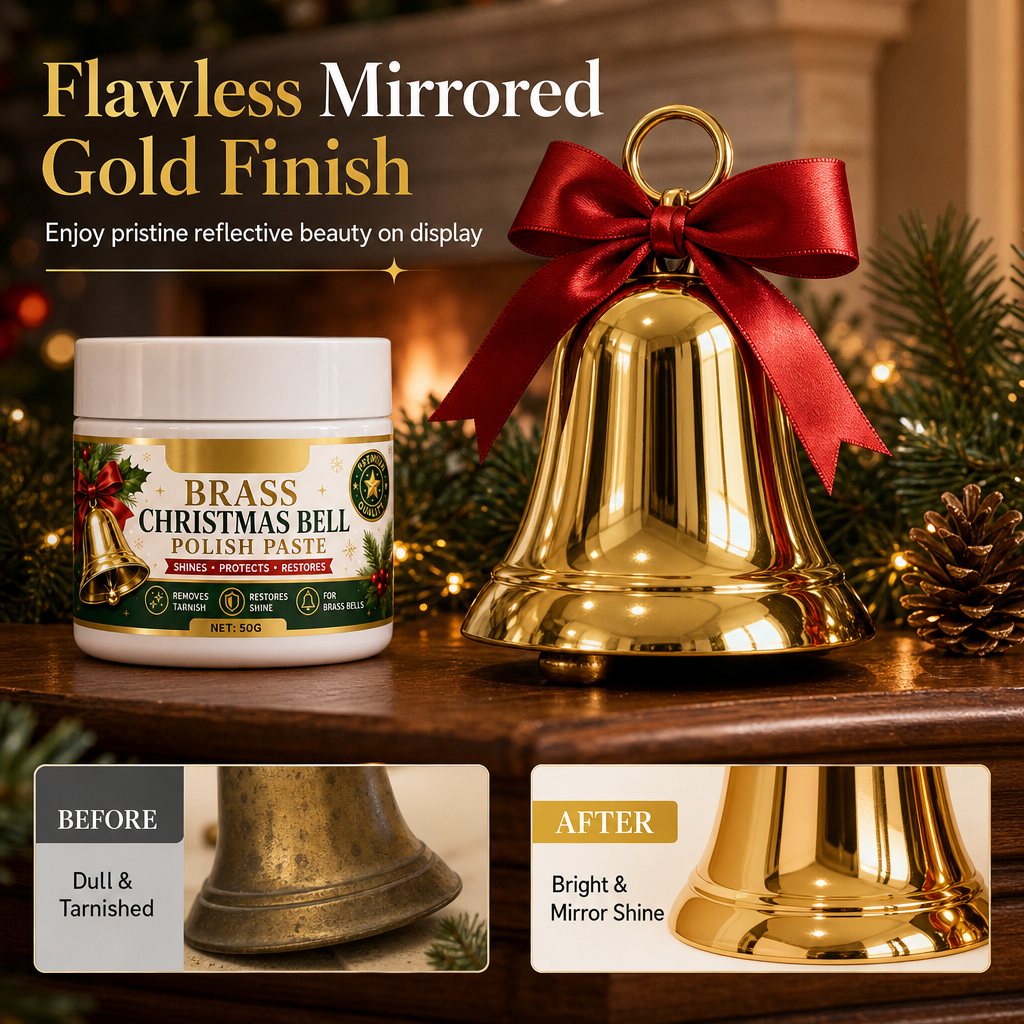 📢 50% OFF! Brass & Copper Polish Cream – Removes Tarnish & Restores Shine to Bells & Home Decor ✨⭐