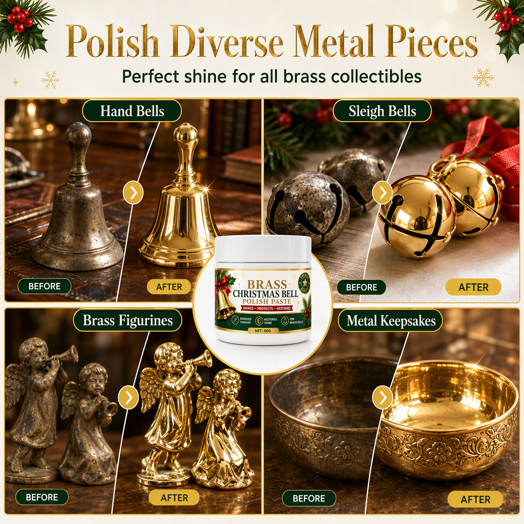 📢 50% OFF! Brass & Copper Polish Cream – Removes Tarnish & Restores Shine to Bells & Home Decor ✨⭐