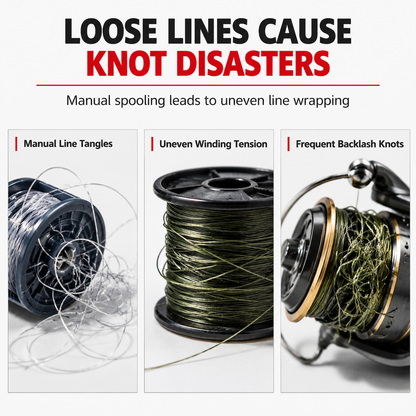 📢📢 50% OFF🎣Portable Fishing Line Spooler & Reel Winder – Compact Fishing Tackle Accessory