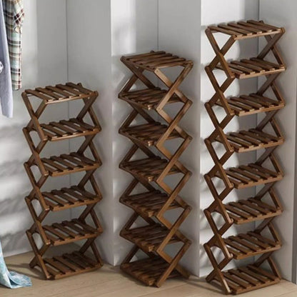 ✨50%OFF👟Durable Foldable Bamboo Shoe Rack