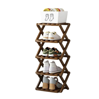 ✨50%OFF👟Durable Foldable Bamboo Shoe Rack