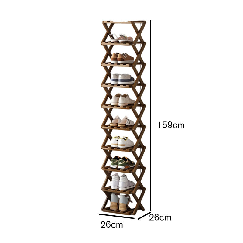 ✨50%OFF👟Durable Foldable Bamboo Shoe Rack