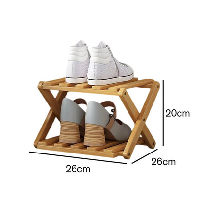 ✨50%OFF👟Durable Foldable Bamboo Shoe Rack