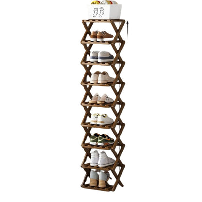 ✨50%OFF👟Durable Foldable Bamboo Shoe Rack