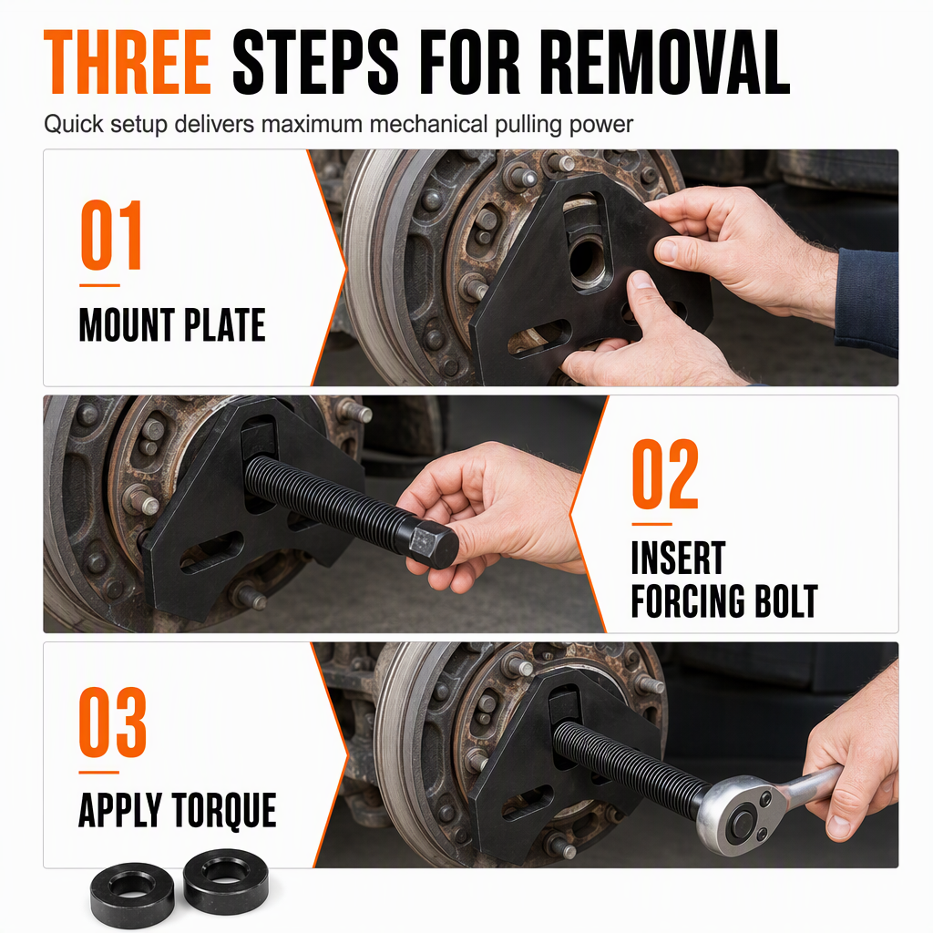 📢📢 50% OFF !!🛠️40100 Wheel Hub Removal Tool Kit for Cars and Trucks