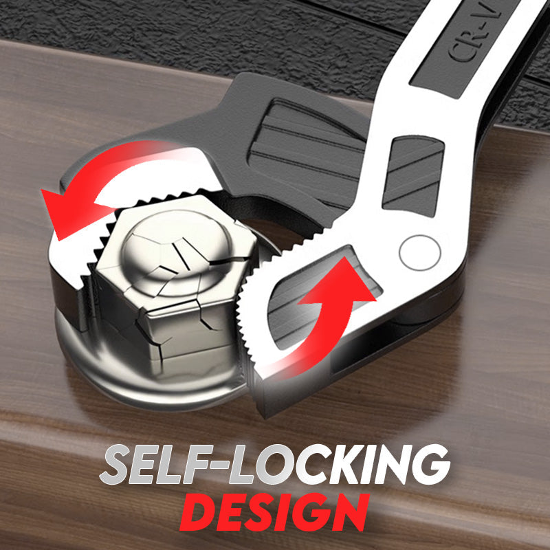 🔥🔥Industrial Grade Multifunctional Self-locking Pipe Wrench Tool🔧💪